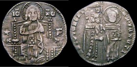 Italian States - Venice Silver Grosso undated, Antonio Venier (1382-1400), type 2, 1382-1385, Venice mint, Filippo Barbarigo as mint master, * and F i...