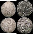 Netherlands - West Friesland 6 Stuivers (2) 1601 KM#5.1 VG or slightly better, 1680 Crowned Arms with branches in inner circle KM#5.1 Fine with old gr...