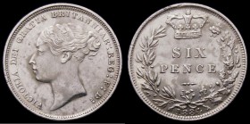 Sixpence 1884 EF once cleaned