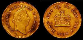 Third Guinea 1798 S.3738 Fine, some heavier marks in the field suggest possibly once bent and straightened