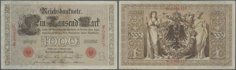 Deutschland - Deutsches Reich bis 1945. 1000 Mark 1903, Ro.21 in schöner, sauber...