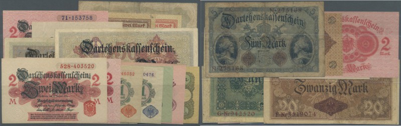 Deutschland - Deutsches Reich bis 1945. Lot mit 14 Banknoten der Ausgaben von 19...