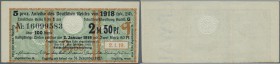 Deutschland - Deutsches Reich bis 1945. Zinskupon der Kriegsanleihe 1918, Serie Q zu 2,50 Mark, Ro.61a in kassenfrischer Erhaltung