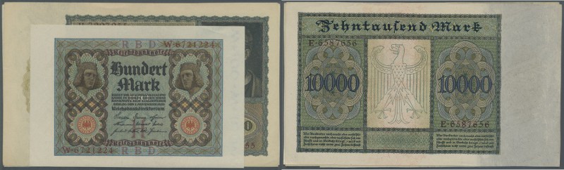 Deutschland - Deutsches Reich bis 1945. 3 Banknoten Inflation 100 Mark 1918 und ...