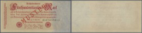 Deutschland - Deutsches Reich bis 1945. 500.000 Mark 1923 mit nachträglichem Überdruck ”Muster” und regulärer Seriennummer, Ro.91M, leicht vergilbtes ...