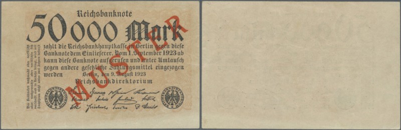 Deutschland - Deutsches Reich bis 1945. 50.000 Millionen Mark 1923 mit nachträgl...
