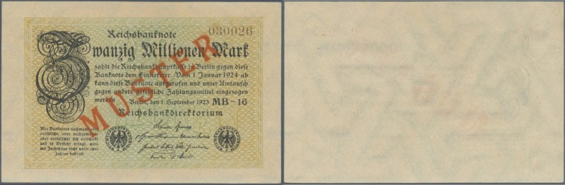 Deutschland - Deutsches Reich bis 1945. 20 Millionen Mark 1923 mit nachträgliche...