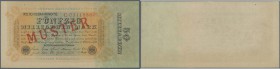 Deutschland - Deutsches Reich bis 1945. 50 Milliarden Mark 1923 mit nachträglichem roten Überdruck ”Muster” und regulärer Seriennummer, Ro.116M, vergi...