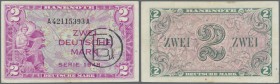 Deutschland - Bank Deutscher Länder + Bundesrepublik Deutschland. 2 Deutsche Mark 1948 mit ”B” Stempel, Ro.235a in sehr schöner, nur leicht gebrauchte...