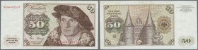 Deutschland - Bank Deutscher Länder + Bundesrepublik Deutschland. 50 DM 1980, Ro.288a in gebrauchter Umlauferhaltung: F+ // 50 Deutsche Mark 1980, P.3...