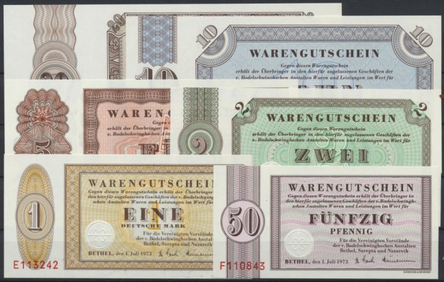 Deutschland - Bank Deutscher Länder + Bundesrepublik Deutschland. Warengutschein...