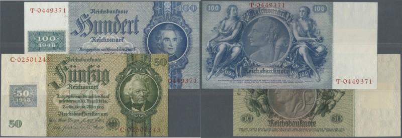 Deutschland - DDR. Set mit 2 Banknoten der Kuponausgaben der sowjetischen Besatz...