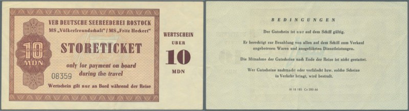 Deutschland - DDR. SCHIFFSGELD, VEB Deutsche Seereederei Rostock, Wertschein übe...