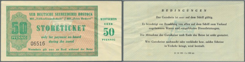 Deutschland - DDR. SCHIFFSGELD, VEB Deutsche Seereederei Rostock, Wertschein übe...
