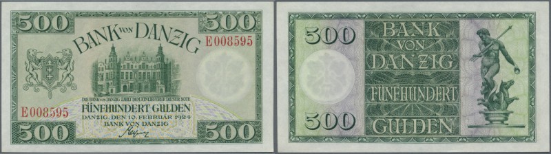 Deutschland - Nebengebiete Deutsches Reich. Danzig: 500 Gulden 1924, Ro.836, kau...