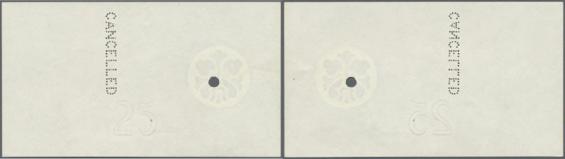 Deutschland - Nebengebiete Deutsches Reich. Wasserzeichen-Papier einer 25 Gulden...