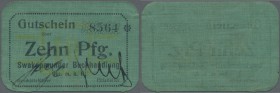 Deutschland - Kolonien. Deutsch-Südwestafrika, Swakopmunder Buchhandlung 10 Pfennig o.D.(1916-18), Ro.948c, saubere gebrauchte Erhaltung mit mehreren ...