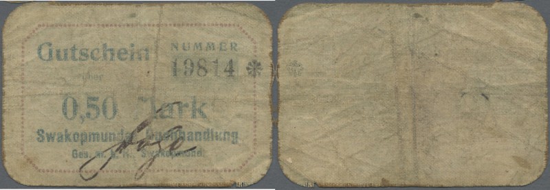 Deutschland - Kolonien. Deutsch-Südwestafrika, Swakopmunder Buchhandlung 0,50 Ma...