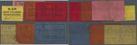 Deutschland - Konzentrations- und Kriegsgefangenenlager. Breslau, Eisenwerk Trelenberg, 1 Mark, 12.5.1916, rot (Erh. II) und orange (Erh. III), 24.1.1...