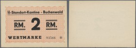Deutschland - Konzentrations- und Kriegsgefangenenlager. 2 x 2 Reichsmark der Standortkantine des Konzentrationslagers Buchenwald o.D., C.3953a, leich...