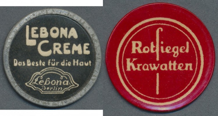 Deutschland - Briefmarkennotgeld. Berlin, Lebona, ”Das Beste für die Haut”, 10 P...