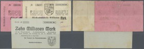 Deutschland - Notgeld - Schleswig-Holstein. Brunsbüttelkoog, Reichskanalnebenkasse, 10 Mio. Mark, 21.8.1923, ohne KN, Erh. II, Schleswig-Holsteinische...