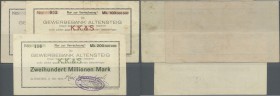 Deutschland - Notgeld - Württemberg. Altensteig, Karl Kaltenbach, 50 Mio. Mark, 25.9.1923, 100 Mio. Mark, 4.10.1923, 200 Mio. Mark, 11.10.1923, Erh. m...