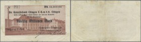 Deutschland - Notgeld - Württemberg. Ebingen, Gebrüder Friederich, 50 Mio. Mark, 2.10.1923 (Datum handschriftlich), Scheck auf Gewerbebank, Erh. IV