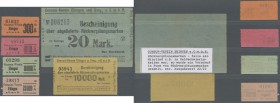 Deutschland - Notgeld - Württemberg. Ebingen, Consum-Verein e.G.m.b.H., 300, 1000, 10 000, 20 000 Mark, o. D., billetartige Marken, 20, 10 000 Mark, o...