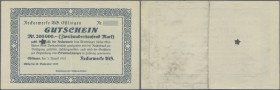 Deutschland - Notgeld - Württemberg. Esslingen, Neckarwerke AG, 200 Tsd. Mark, 3.8.1923, ohne KN, ohne Unterschrift, ohne Perforation ”N.A.G.”, entwer...