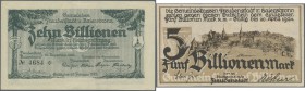 Deutschland - Notgeld - Württemberg. Freudenstadt und Baiersbronn, Stadtgemeinde und Gemeinde, 5 Billionen Mark, November 1923 - 20.4.1924, ohne KN, 1...