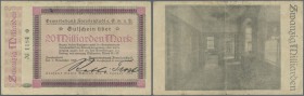 Deutschland - Notgeld - Württemberg. Freudenstadt, Gewerbebank, 20 Mrd. Mark, 1.11.1923, Rückseite mit Bild, Erh. III-IV