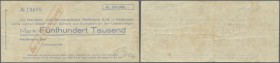 Deutschland - Notgeld - Württemberg. Heilbronn, S. Throm, 500 Tsd. Mark, 7.9.1923, Datum gestempelt, Scheck auf Handels- und Gewerbebank Heilbronn, St...