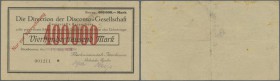 Deutschland - Notgeld - Württemberg. Ittenbeuren, Flachsröstanstalt Ittenbeuren Gebrüder Spohn, 400 Tsd. Mark, 17.8.1923 (Datum gestempelt), Erh. III,...