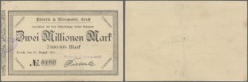 Deutschland - Notgeld - Württemberg. Lorch, Dieterle & Marquardt, 2 Mio. Mark, 24.8.1923, Erh. III