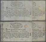 Deutschland - Altdeutsche Staaten. Schleswig-Holstein Königliches Finanz-Collegium, Altona lot mit 4 Banknoten zu 2 Reichsthaler 24 Schilling 1808, Pi...