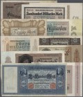 Deutschland - Deutsches Reich bis 1945. umfangreicher Posten mit 629 Banknoten Deutsches Kaiserreich bis zur Hochinflation, dabei unter anderem Flotte...