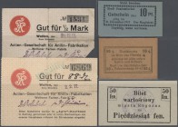 Deutschland - Notgeld. Kleingeldscheine, kleine Schachtel mit 220 deutschen Scheinen, Erhaltung wie üblich unterschiedlich