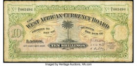 British West Africa West African Currency Board 10 Shillings 1937 Pick 7b Fine. 

HID09801242017

© 2020 Heritage Auctions | All Rights Reserved