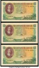 South Africa South African Reserve Bank 5 Pounds 8.2.1954 Pick 97c Three Consecutive Examples Choice Uncirculated. Nice crisp examples of a difficult ...