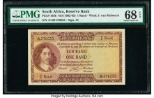 South Africa South African Reserve Bank 1 Rand ND (1962-65) Pick 103b PMG Superb Gem Unc 68 EPQ. 

HID09801242017

© 2020 Heritage Auctions | All Righ...
