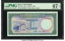 Syria Central Bank of Syria 100 Pounds 1971 / AH1391 Pick 98c PMG Superb Gem Unc 67 EPQ. 

HID09801242017

© 2020 Heritage Auctions | All Rights Reser...