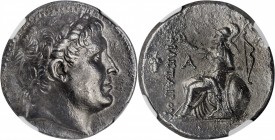 MYSIA. Pergamon. Kingdom of Pergamon. Eumenes I, 263-241 B.C. AR Tetradrachm (16.54 gms), Pergamon Mint, ca. 255/0-241 B.C. NGC Ch AU, Strike: 5/5 Sur...
