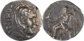 LESBOS. Mytilene. AR Tetradrachm, ca. 215-200 B.C. NGC Ch VF.
Pr-1703; HGC-6, 1046. Struck in the name and types of Alexander III (the Great) of Mace...