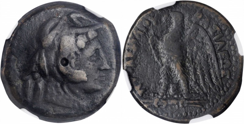 PTOLEMAIC EGYPT. Ptolemy II Philadelphos, 285-246 B.C. AE Obol (12.32 gms), Alex...