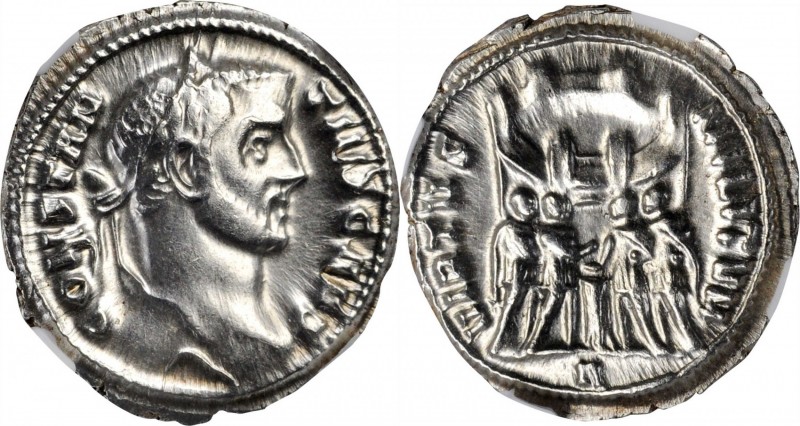 CONSTANTIUS I AS CAESAR, A.D. 293-305. AR Argenteus (3.52 gms), Rome Mint, 1st O...