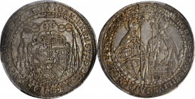 AUSTRIA. Salzburg. 1/2 Taler, 1700/699. Johann Ernst von Thun und Hohenstein. PCGS MS-64 Gold Shield.
KM-253. A beautifully struck up (rolled) coin, ...