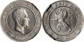 BELGIUM. 20 Centimes, 1860. Leopold I. NGC MS-65.
KM-20. A well-detailed coin with frosty reverse luster and largely without toning.
Estimate: $100....