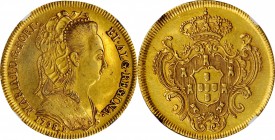 BRAZIL. 6400 Reis, 1798-R. Rio de Janeiro Mint. Maria I. NGC AU-55.
Fr-87, KM-226.1. Issued for queen Maria I, who ruled, 1786-1805. A first class sp...