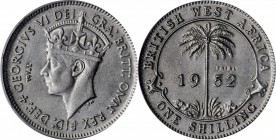 BRITISH WEST AFRICA. Shilling, 1952. PCGS MS-64.
KM-TS4. This is a trial strike in nickel. "Trial" is written in obverse field. Mintage unknown, but ...